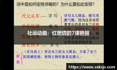 社运动画：红燃烧的7课艳丽